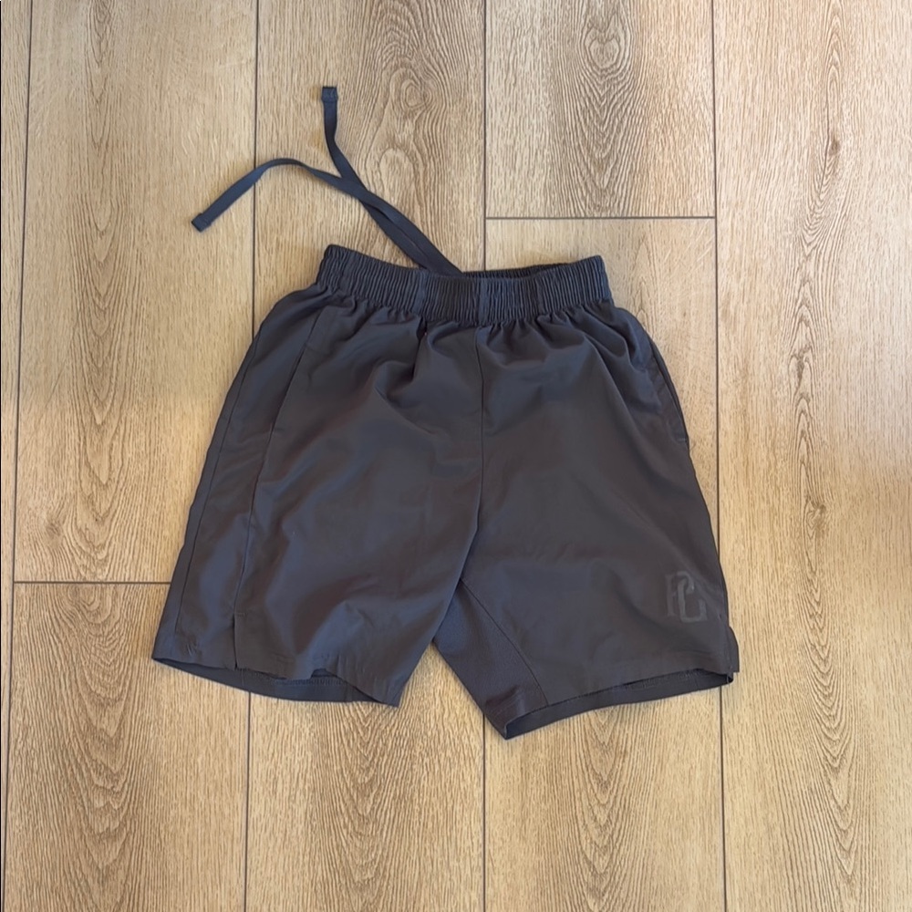 Men's Athletic Drawstring Shorts in Charcoal